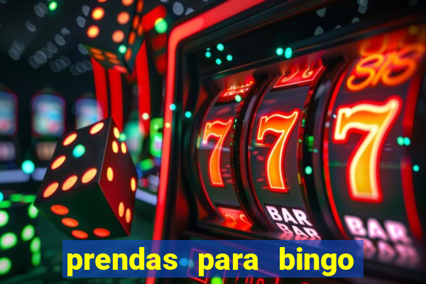 prendas para bingo de natal